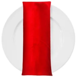 Microfiber Suede Table Napkin in Red