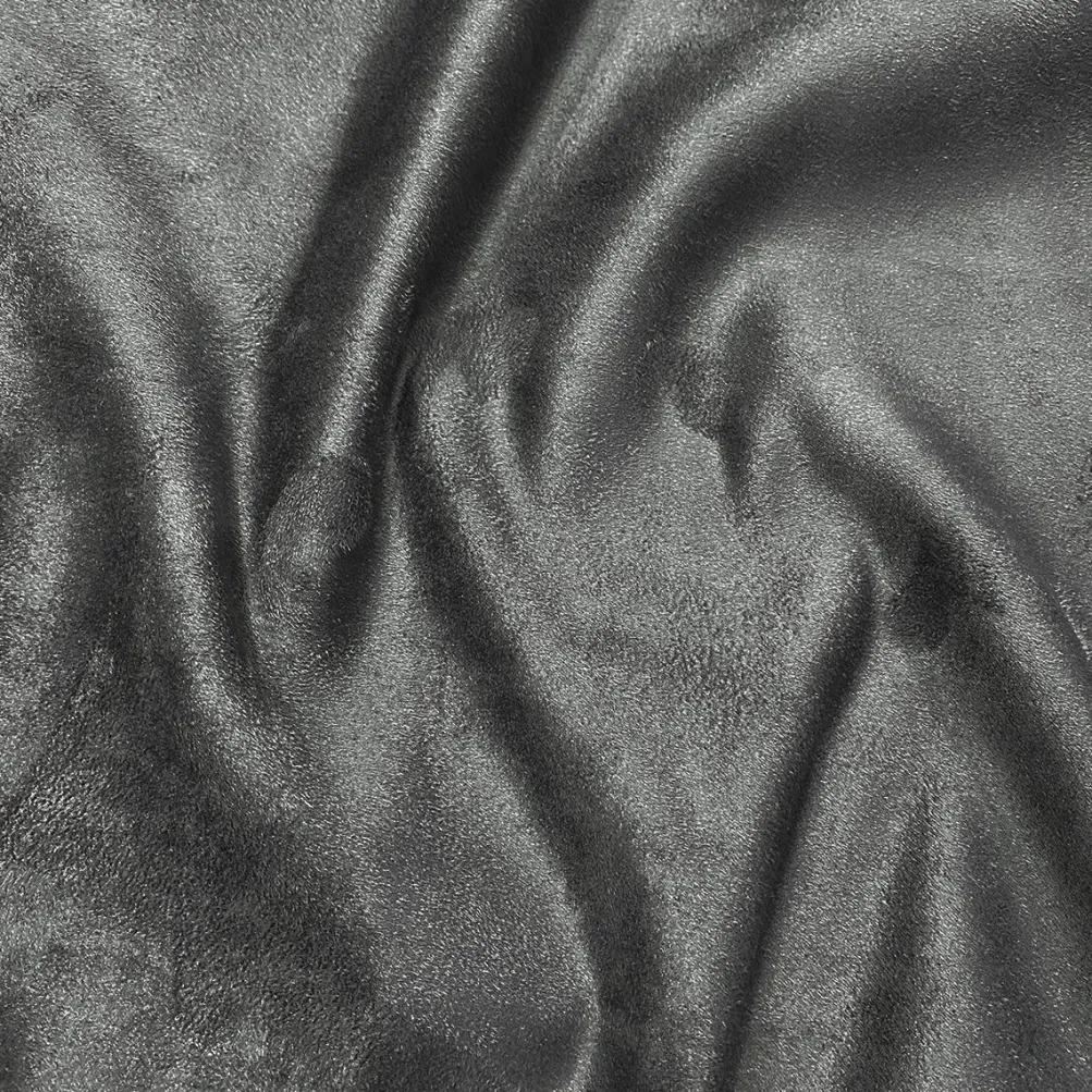 Microfiber Suede Table Runner in DK Grey