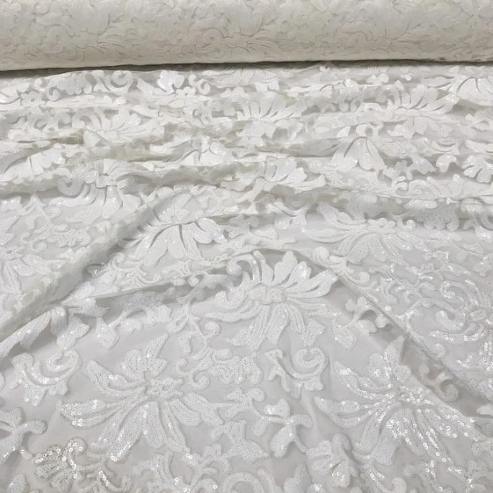 Milan Lace Table Linen in White