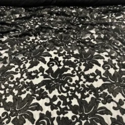 Milan Lace Table Runner in Black