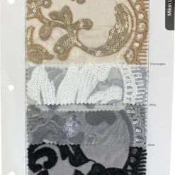 Milan Lace Table Runner in Silver