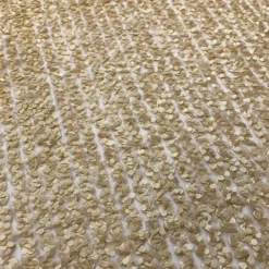 Mini Petals On Mesh Table Linen in Champagne