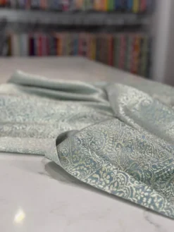 Miramar Jacquard Table Linen in Seafoam