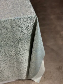 Miramar Jacquard Table Linen in Seafoam