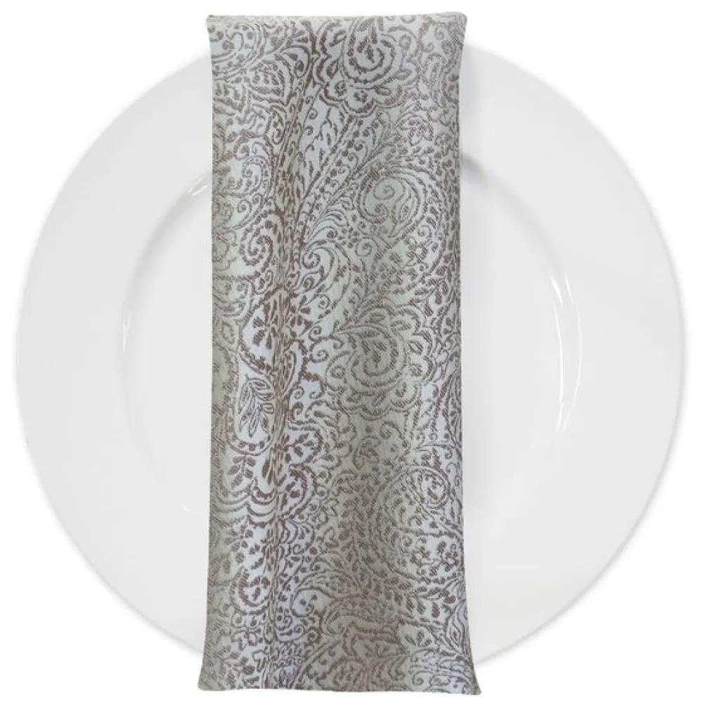 Miramar Jacquard Table Napkin in Taupe