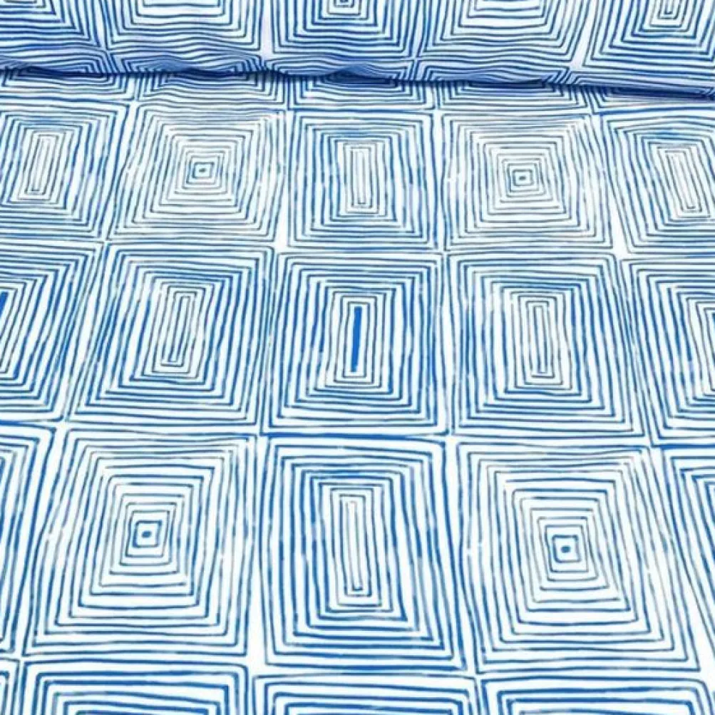Modena (Poly Print) Table Linen in Turquoise