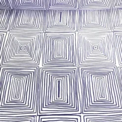 Modena (Poly Print) Table Runner in Navy