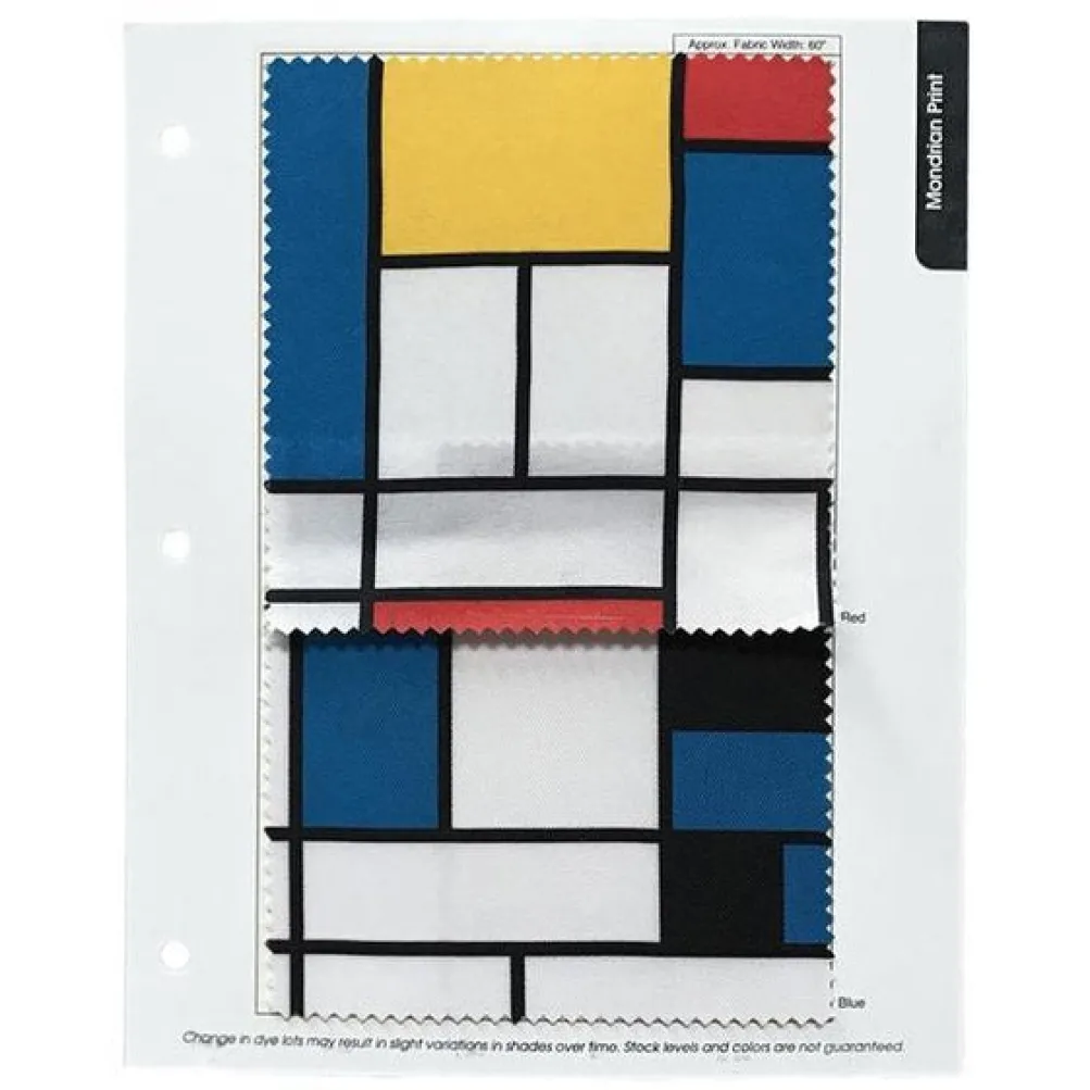 Mondrian (Poly Print) Table Linen in Red