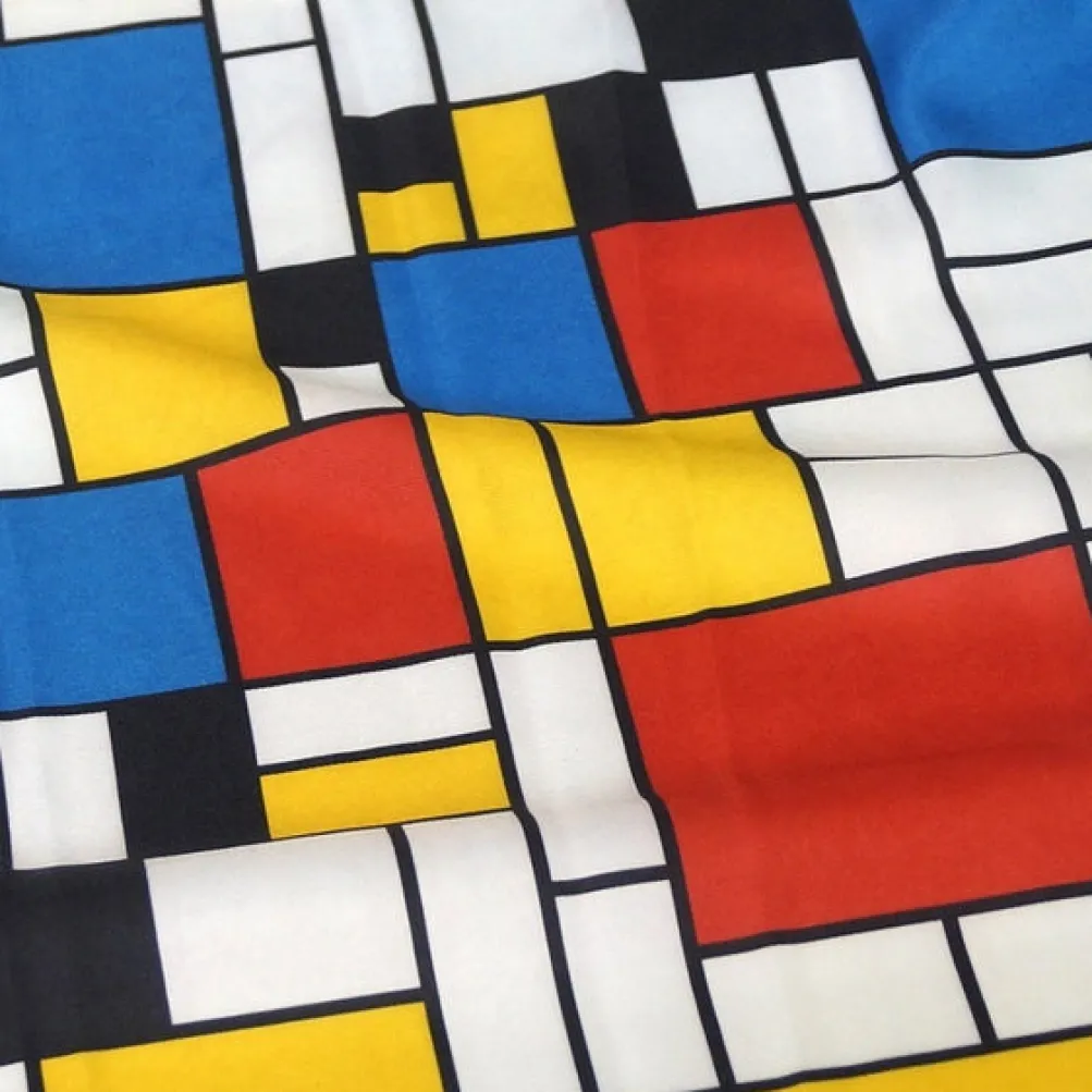 Mondrian (Poly Print) Table Linen in Red