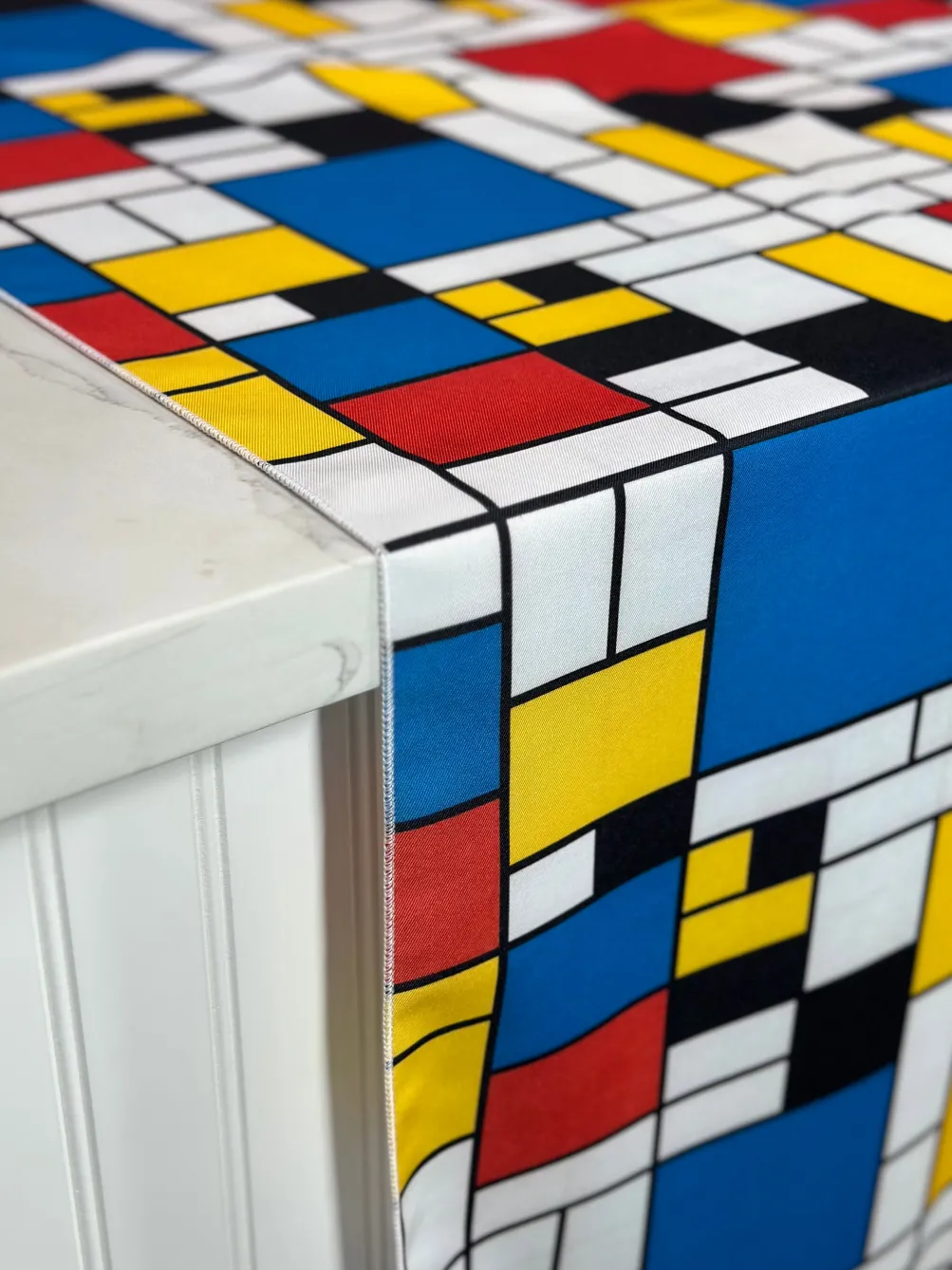 Mondrian (Poly Print) Table Linen in Red