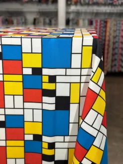 Mondrian (Poly Print) Table Linen in Red