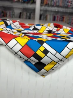 Mondrian (Poly Print) Table Linen in Red
