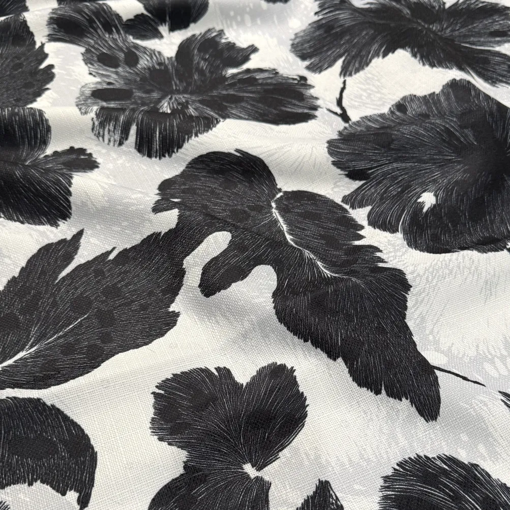 Mono Leaf (Slub Print) Table Linen