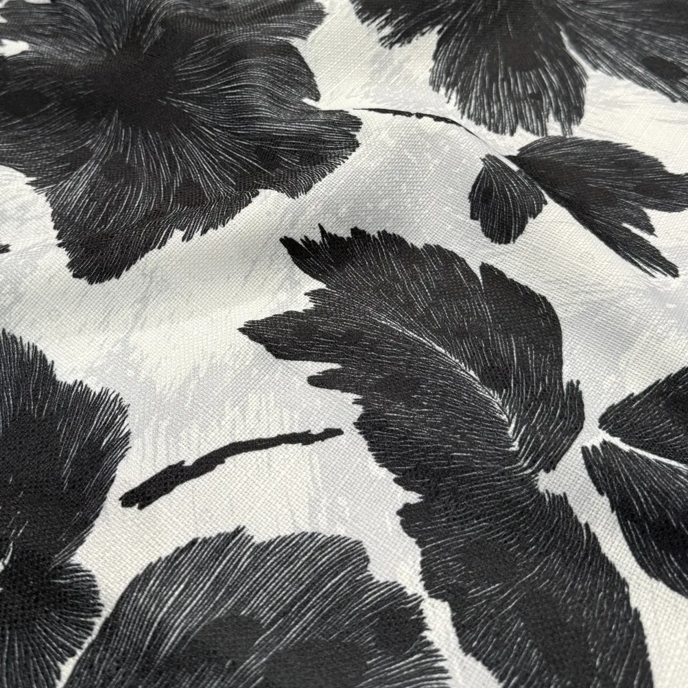 Mono Leaf (Slub Print) Table Linen