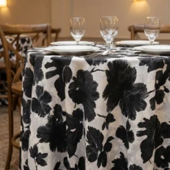 Mono Leaf (Slub Print) Table Linen