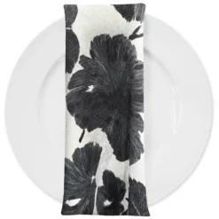 Mono Leaf (Slub Print) Table Napkin