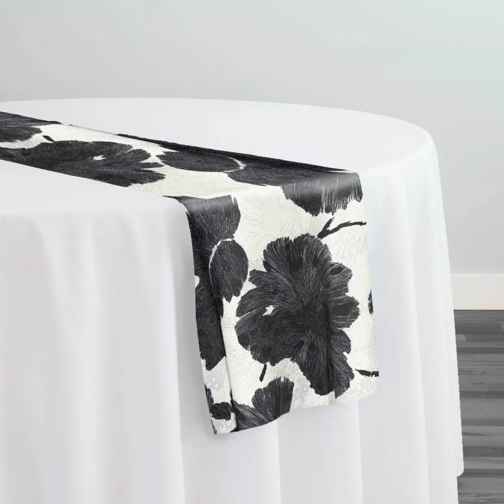 Mono Leaf (Slub Print) Table Runner