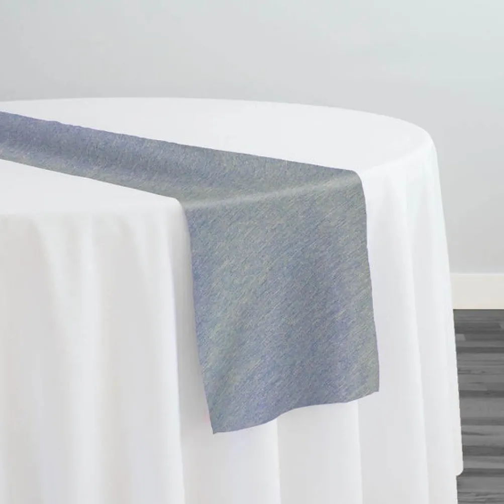 Morocco Jacquard (Reversible) Table Runner in Blue