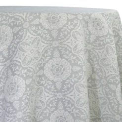 Morocco Jacquard (Reversible) Table Linen in Grey