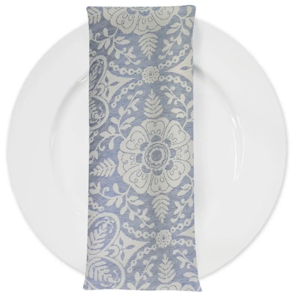 Morocco Jacquard (Reversible) Table Napkin in Blue