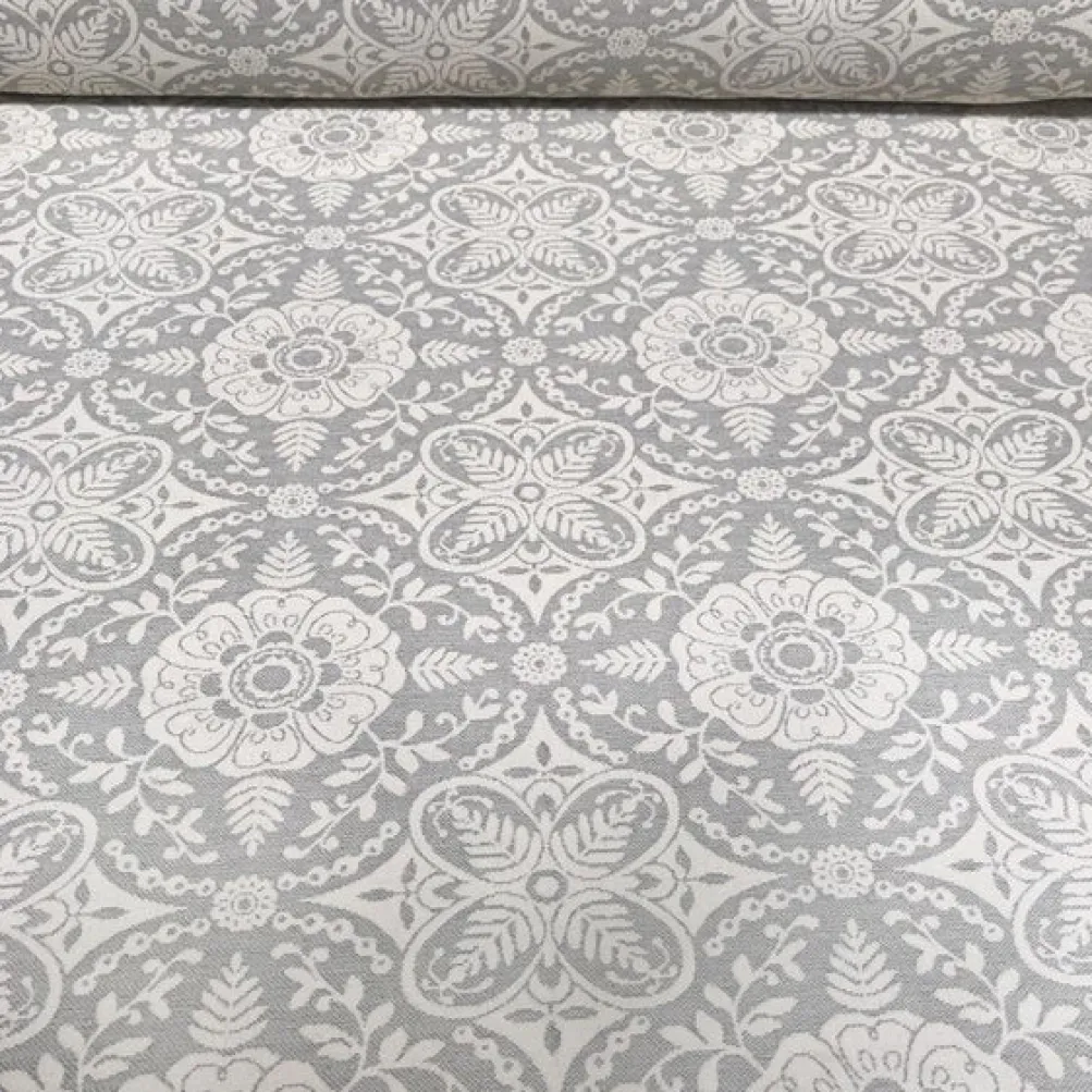 Morocco Jacquard (Reversible) Table Napkin in Grey