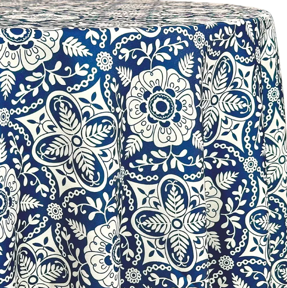 Morocco (Poly Print) Table Linen in Royal