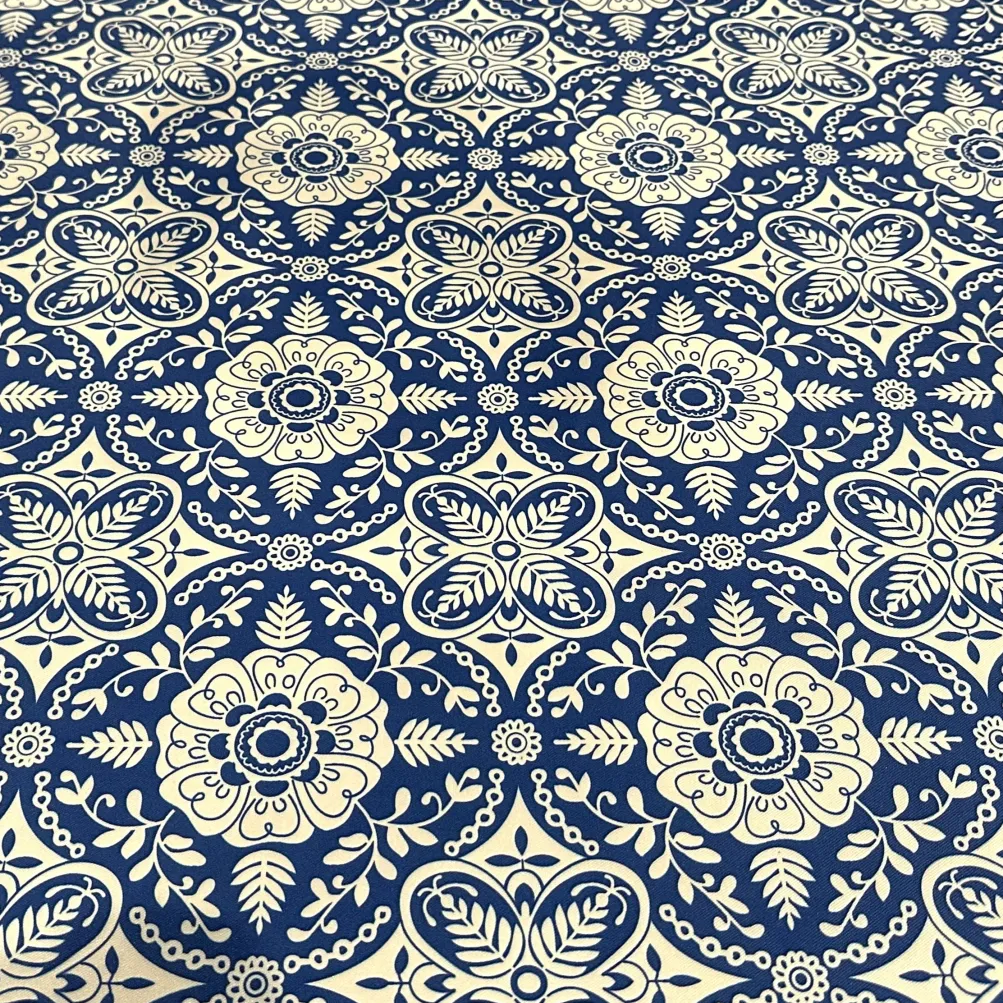 Morocco (Poly Print) Table Linen in Royal