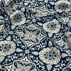 Morocco (Poly Print) Table Napkin in Navy