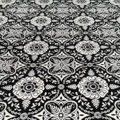 Morocco (Poly Print) Table Runner in Black