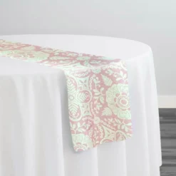 Morocco (Poly Print) Table Runner in Dusty Rose