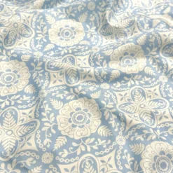 Morocco (Poly Print) Table Runner in Lt Blue