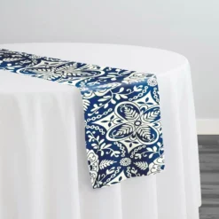 Morocco (Poly Print) Table Runner in Royal