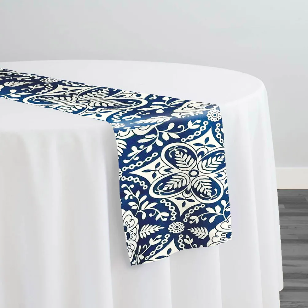 Morocco (Poly Print) Table Runner in Royal