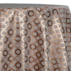 Mosaic Jacquard (Reversible) Table Linen in Copper and Gold