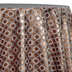Mosaic Jacquard (Reversible) Table Linen in Copper and Gold