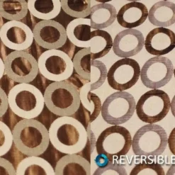Mosaic Jacquard (Reversible) Table Linen in Copper and Gold