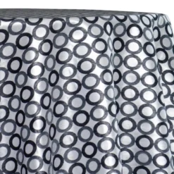Mosaic Jacquard (Reversible) Table Linen in Black and Silver