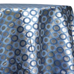 Mosaic Jacquard (Reversible) Table Linen in Turquoise and Silver