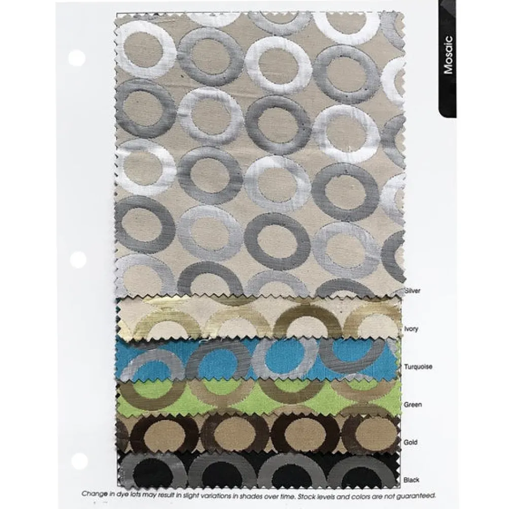 Mosaic Jacquard (Reversible) Table Runner in Black and Silver