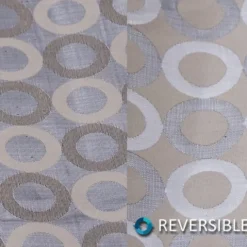 Mosaic Jacquard (Reversible) Table Napkin in Ivory and Silver