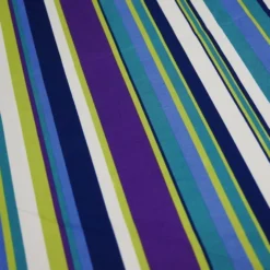 Multi-Color Stripe Table Linen in Grape