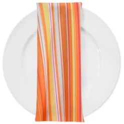 Multi-Color Stripe Table Napkin in Sunset