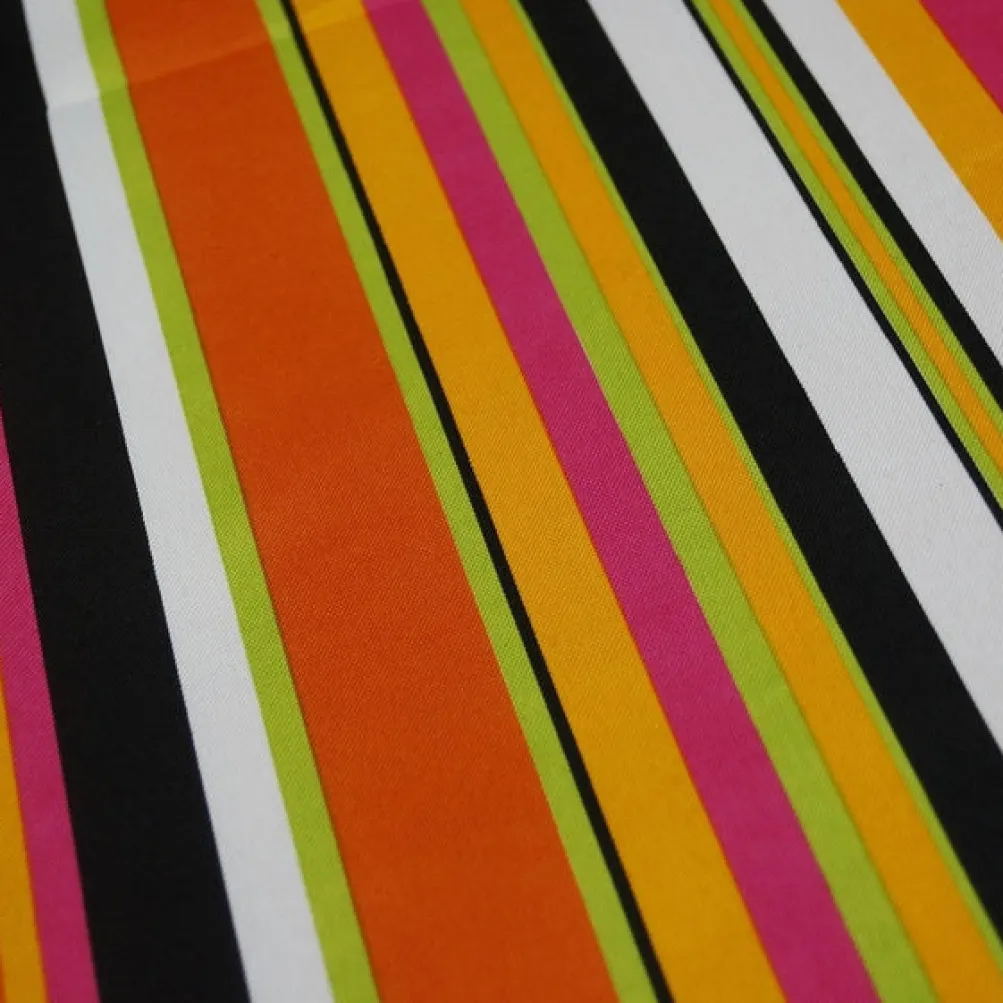 Multi-Color Stripe Table Runner in Sombrero