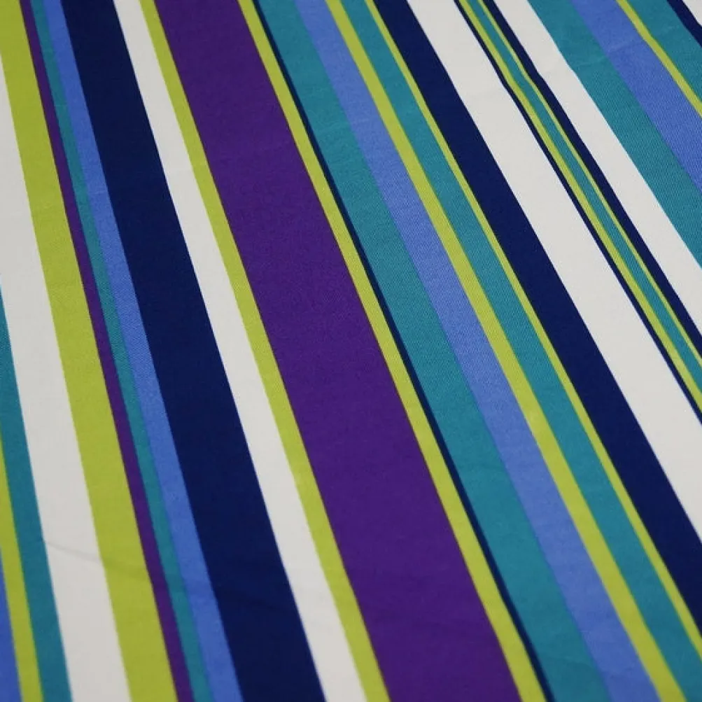 Multi-Color Stripe Table Runner in Grape