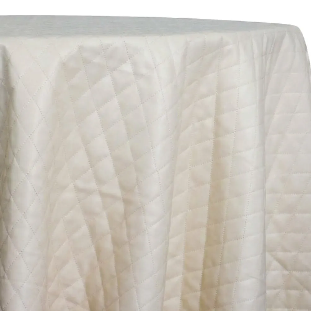 Murano Quilt Table Linen in Champagne