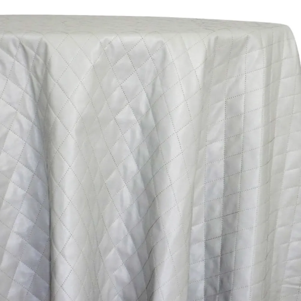 Murano Quilt Table Linen in Silver