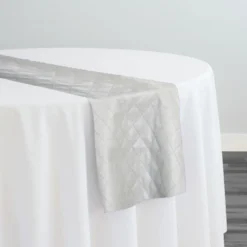 Murano Quilt Table Runner in Silver
