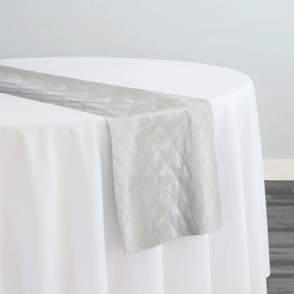Murano Quilt Table Runner in Silver
