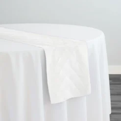 Murano Quilt Table Runner in White