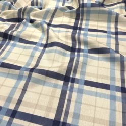 Nautical Plaid (Slub Print) Table Runner